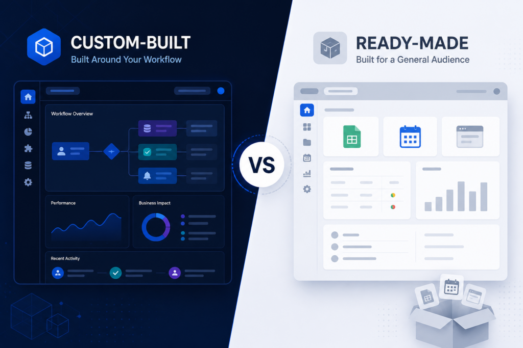 Custom software development vs off-the-shelf software